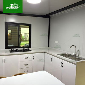 Сборный дом, оптовая продажа, легкая стальная рама, легко собираемая, предварительно установленная, с низким фундаментом, модульное аварийное убежище для рабочих лагерей - Product Image 4