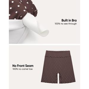 Conjuntos Deportivos para Mujer, Conjunto de 2 Piezas con Sujetador Deportivo y Pantalones Cortos con Estampado de Lunares, Ropa de Yoga de Secado Rápido - Product Image 5