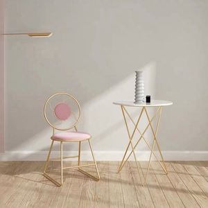 Pomo erótico de lujo, <span class=keywords><strong>muebles</strong></span> modernos, fundas de tela para restaurante, respaldo alto, sillas de comedor de terciopelo rosa - Product Image 3