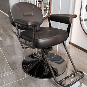 Silla de salón cómoda silla de salón reclinable para estilista de cuero Sillas De <span class=keywords><strong>Barberia</strong></span> salón de corte Silla de peluquero dorado - Product Image 2
