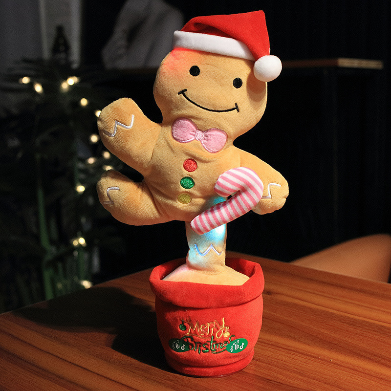 Albero Di Natale Ballerino Elettrico 32 Cm – Pupazzo Di Peluche Con Musica E Luci, Perfetto Per Feste E Decorazioni Natalizie