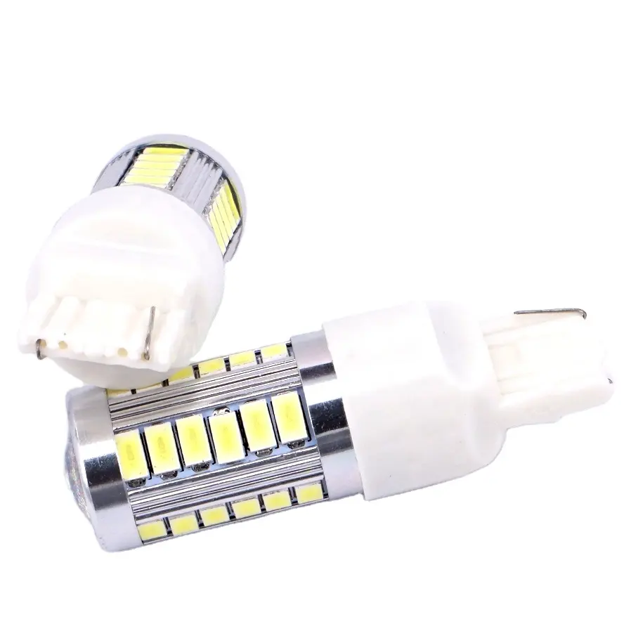 Luz de freio automotivo t20, luz de freio de carro 7443 5630 33smd, lâmpada t20 led para atacado