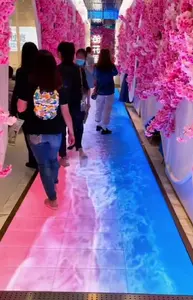 Satış çin zemin ekranlar guangzhou sahne manyetik ışıkları dans paneli ekran video fayans led için led zemin dans