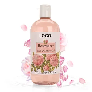 Bath and Body Works Shower Gel Alcohol Free Moisturizing Smoothing and Rose Water Organic Whitening Skin Shower Gel