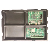 Plateau alvéolé thermoformé en PET, couleur, taille et épaisseur personnalisées pour composants électroniques, semi-conducteurs, OEM, vente en gros, directement de l'usine