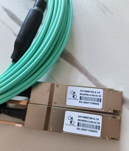 Jue Hong QSFP56 optik aktif, 200G 2*100G QSFP28 AOC kabel optik kompatibel dengan panjang 3m 5m 7m 10m 15m - Product Image 3