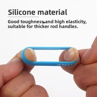 Anneaux de poignée de canne à pêche en silicone antidérapants et élastiques pour accessoires de pêche - Vente en gros