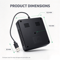 Chargeur de batterie au lithium 18650/26650/32650/14500/18500, 4 emplacements, 3,7 V, chargeur intelligent USB portable, prend en charge le démarrage Zerovolt