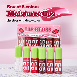 Kit de 6 Gels Lèvres Effet Soie Non-Transfert Hydratant et Facile à Appliquer, Marque Privée OEM Charming Point, Tendance <span class=keywords><strong>TikTok</strong></span> - Product Image 2