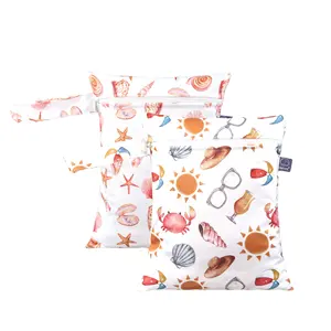 Custom recém-nascido <span class=keywords><strong>Baby</strong></span> <span class=keywords><strong>Care</strong></span> Waterproof Tote <span class=keywords><strong>Bag</strong></span> Poliéster Múmia Carrinho Molhado Saco com Padrão Impresso - Product Image 1