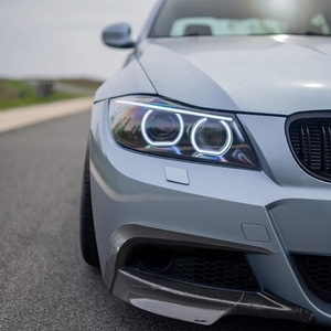 บีเอ็มดับเบิลยู ซีรีส์ 3 E90 E91 Lci M สปอร์ตสติ๊กเกอร์ติดกระจกหน้ารถสีดำเปียโนลายคาร์บอนไฟเบอร์กาว 2009-2012 - Product Image 1