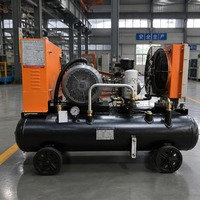 Kompresor Udara Sekrup Portabel Listrik Kaishan LGY-2.8/8 Dual-Tank 2.8m/mnt 8Bar 15KW Pompa Mesin Udara untuk Pertambangan Konstruksi
