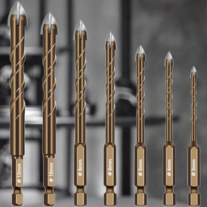 Hanshen gốm chéo đầu lõi khoan <span class=keywords><strong>bit</strong></span> cho gạch thủy tinh đá cẩm thạch bê tông đường kính Steel-8mm nề khoan công cụ - Product Image 5