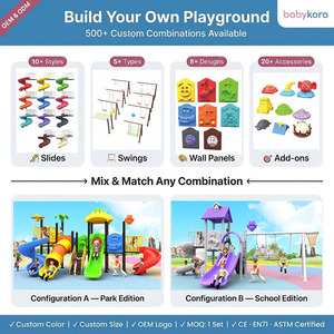 Equipo de Juegos Infantiles para Exteriores, Tobogán de Metal y Plástico, Juego de Columpios para Niños, para Jardín de Infancia, Escuela, <span class=keywords><strong>Parque</strong></span> Público - Product Image 2