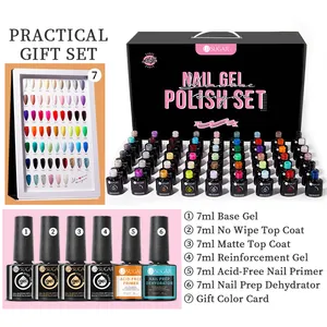 UR SUGAR-Kit de esmaltes de Gel para uñas, Set completo de Base funcional, barniz de Gel UV LED, 60 colores, 6 uds.