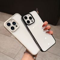 Funda Transparente para Teléfono con Diseño Simple DIY en Color Caramelo para iPhone 18 17 16 15 14 13 12 11 Pro Max, Carcasa Antigolpes con Caja