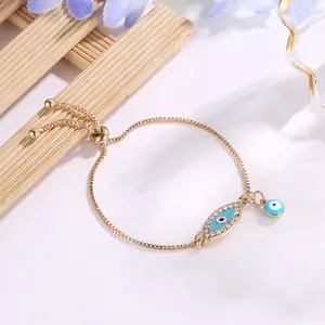 Fashion Flash Diamond Devil's Eye Bracelet National Style Handicraft New Temperament Bracelet