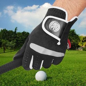 Guantes de golf para hombre, de microfibra, transpirables, para mano derecha, con cierre de gancho y bucle, deportivos - Product Image 4