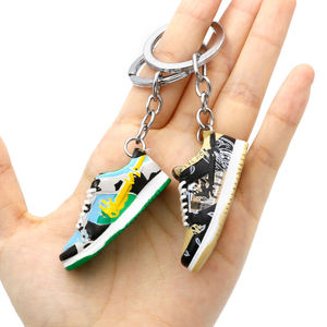 Hot-Sale ZY2650C 3D Mini Sneaker Shoe Keychain for <strong>Jordan</strong> Dunks PVC &amp; Rubber Alloy Metal with Box - Product Image 1