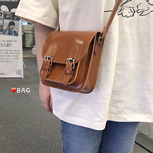 Mini Bag Horizontal <b>Square</b> 7 Inch Solid Color Magnetic Buckle Portable Women's Crossbody Bag - Product Image 5