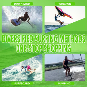 Tabla de Foil SUP Ligera de Carbono Verde 16L 18L con Motor, Bomba de Hidroala Todo en Uno para Saltos y Surf, Compra Única JFS-FB 007 Lig - Product Image 4