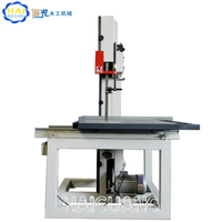 Scie à ruban verticale pour bois 2,2 kW 220V/380V avec table coulissante 250 mm de hauteur 360 mm de largeur 45 °   Machine à découper le bois en biseau