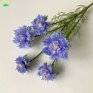 <span class=keywords><strong>Fiori</strong></span> di <span class=keywords><strong>fiordaliso</strong></span> artificiali rami <span class=keywords><strong>fiori</strong></span> di seta lungo stelo Flora per vasi alti casa matrimonio Flora disposizione caduta decorazione - Product Image 3