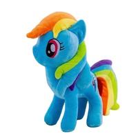 Animal en peluche cheval rose arc-en-ciel personnalisé, nouveau design 2022, jouets en peluche Offre Spéciale