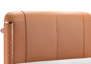 Letto Moderno Combinato con <span class=keywords><strong>Testiera</strong></span>, Struttura Personalizzabile, Rivestimento in Tessuto o Pelle, Letto Imbottito con Piattaforma - Product Image 2