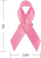 OKAY Wholesale Épingles à ruban rose pour la sensibilisation et la collecte de fonds sur le cancer du sein, boutons de revers, pour la lutte contre le cancer du sein