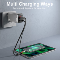 Chargeur mural à prise détachable Schitec Power Bank 5000mah avec câble intégré 22.5 chargeur portable à affichage LED numérique