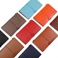 Personalisiertes Logo A6 Leder-Notizbuch Loseblatt-Reisetagebuch