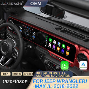 ACARDASH nouveau Design double écran Carplay cluster numérique et unité principale de <span class=keywords><strong>Console</strong></span> multimédia <span class=keywords><strong>Android</strong></span> pour Jeep Wrangler 2018-2022 - Product Image 2