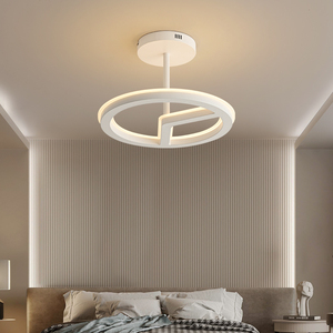 Lampadario a sospensione a LED in ferro con principio di riflessione diffusa semplice per interni - Product Image 3