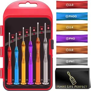 watch jeweler eyeglass tightening repair tool kit AL alloy colorful small mini repairing tiny precision screwdriver set