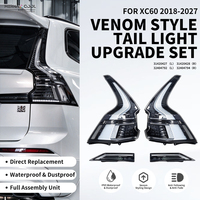 Feux arrière LED modifiés pour Volvo XC60 2018-2026, lentille transparente, style Venom, pièces automobiles, accessoires de voiture, clignotant, feu arrière