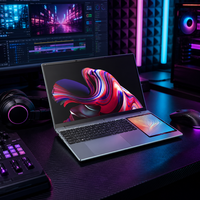 Ordinateur portable double écran personnalisé 15,6'' + 7'' IPS, clavier anglais, Intel Celeron N5095 2,5 GHz, Windows 10, 6 Go + 256 Go, pour les professionnels