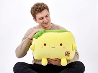 Peluche Grinch personnalisée super douce, figurine anime en forme de tofu, jouet en peluche anti-stress, prix pour machine à griffes