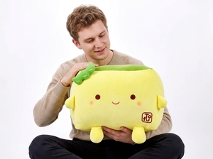 <span class=keywords><strong>Peluche</strong></span> <span class=keywords><strong>Grinch</strong></span> personnalisée super douce, figurine anime en forme de tofu, jouet en <span class=keywords><strong>peluche</strong></span> anti-stress, prix pour machine à griffes - Product Image 4