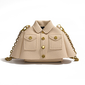 Bolso de Mano Mini con Diseño de Chaqueta para Mujer, Bolso Bandolera Pequeño para Niñas, Mini Bolso de Hombro Infantil - Product Image 4