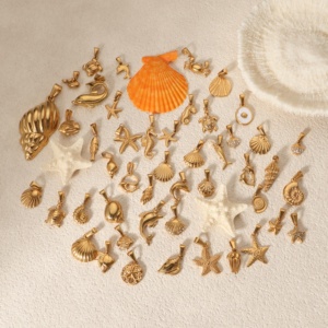 Nuevo océano deportes Bikini encanto Waterpoof Acero inoxidable verano playa collar encantos para la fabricación de joyas - Product Image 3
