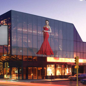 Hxtech tường kính độ sáng cao bất động sản rèm trong nhà lưới màn hình P3.91-7.81 kính trong suốt <span class=keywords><strong>LED</strong></span> - Product Image 1