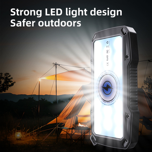 High <b>Power</b> LED Camping Lantern with Solar Charging 10000mAh Fast Wireless Charger Ideal for BBQ and Hiking - Product Image 2