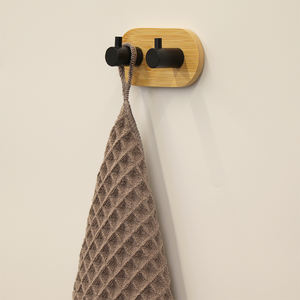 מעיל וו במבוק טבעי גימור וו מפתח קיר עבור עיצוב הבית ווים דלת - Product Image 4