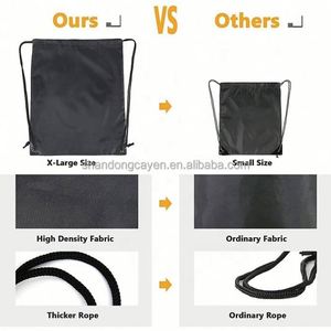 Custom Nylon & Polyester <b>Drawstring</b> <b>Backpack</b> for Sports for Football with Any Design & Logo Printing for Promotions - Product Image 3