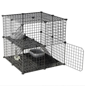 New Design Cages Cat Cage Villa Trap <b>Large</b> Cats Enclosure <b>Kennel</b> <b>Dog</b> Playpen Indoor Crate Animal Pet Cages Carriers - Product Image 1