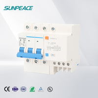 Disjoncteurs différentiels électriques RCBO DZ47LE-63 1P+N unipolaire 1P 1 pôle 1pole 6A 10A 16A 20A 25A 32A 40A 50A 60A