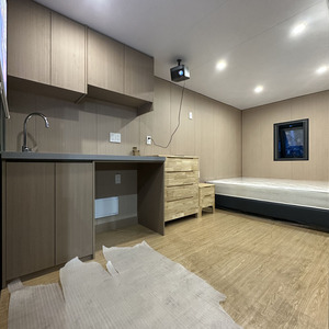 Hiện đại Tiny prefab nhà di động thép container Glass nhà cho văn phòng và khách sạn sử dụng thiên tai khu bao gồm năng lượng mặt trời tùy chọn - Product Image 3