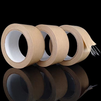 Ruban adhésif en papier kraft personnalisé avec logo, ruban d'étanchéité pour cartons, ruban d'emballage imprimé pour boîtes d'expédition, fournitures d'emballage de marque