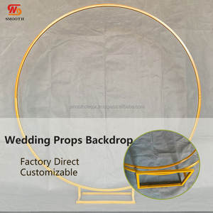 Arco de Boda Rectangular Resistente de Acero Inoxidable Dorado con Diseño de Espejo para Uso en Exteriores, Opciones de 100x200cm/100x220cm - Product Image 2